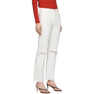 Moussy Vintage White Wagoner Straight Jean 29